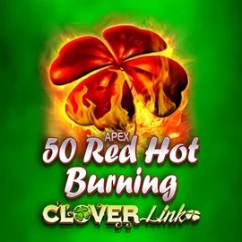 50 Red Hot Burning Clover Links by Novomatic, showcased at wazambaapp.com – game logo