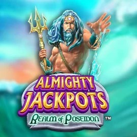 Almighty Jackpots – Realm of Poseidon game by Novomatic – logo hosted on Wazamba Casino