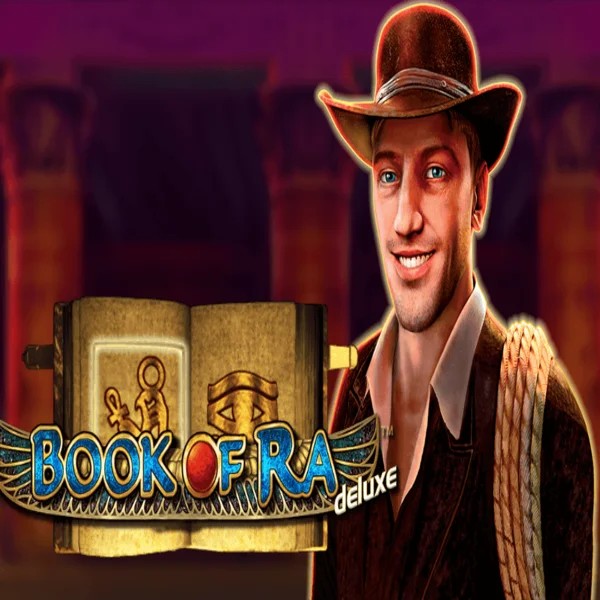 Official Slots logo: Book of Ra Deluxe by Novomatic at Wazamba Casino