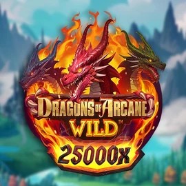 Dragons of Arcane Wild logo by Foxium at Wazamba Casino