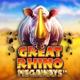 Great Rhino Megaways online game logo by Pragmatic Play on wazambaapp.com