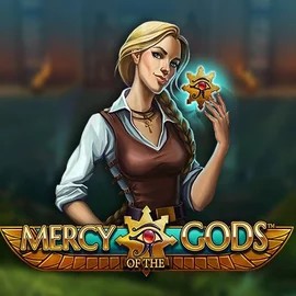 Mercy Of The Gods slot logo by NetEnt at Wazamba Casino