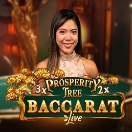 Official Live Casino logo: Prosperity Tree Baccarat by Evolution at Wazamba Casino