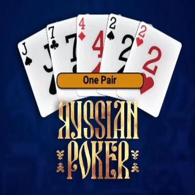 Russian Poker slot visual from OneTouch Games available on wazambaapp.com