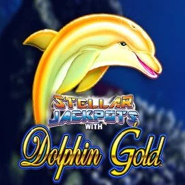 Dolphin Gold with Stellar Jackpots logo by Lightning Box Game at Wazamba Casino