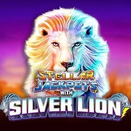 Stellar Jackpots with Silver Lion logo – Jackpots by Lightning Box Game at Wazamba Casino